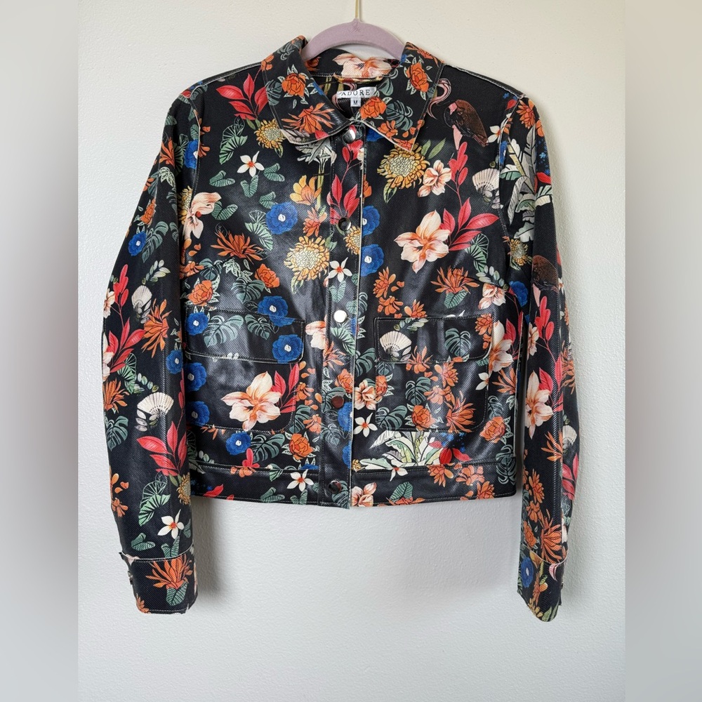 Adore Black Floral Jacket